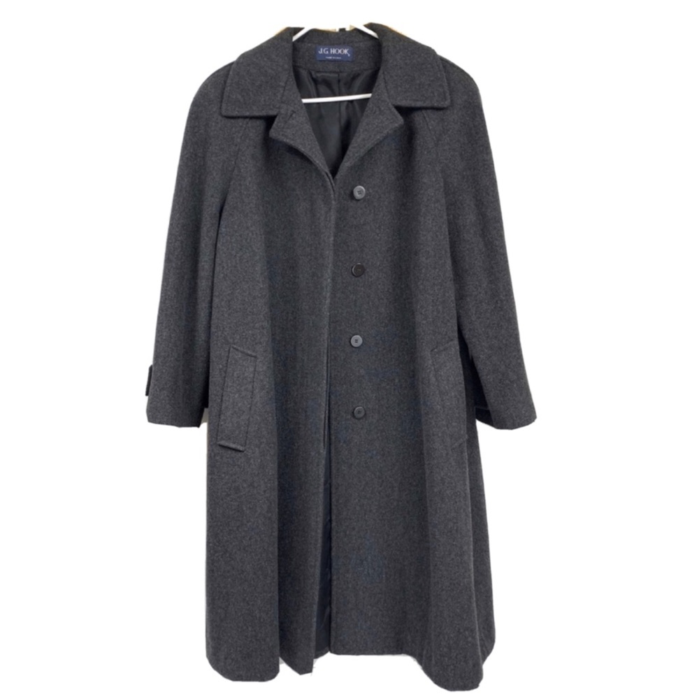 COPY - J.G. Hook 100% Wool Long Coat USA Union Made XL